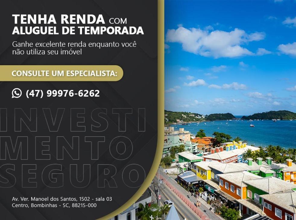 Porto Madero, Condo com Piscina e Academia -Apartamento 3 dorms 8 pessoas- Centro de Bombinhas Exterior foto
